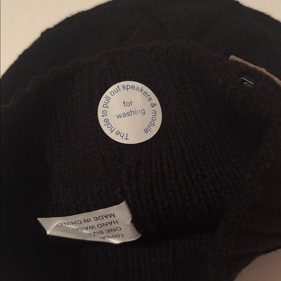 Xikezan | Black Knit Bluetooth Speaker Beanie Cap | Exercise Sports Outdoors NWT - Picture 10 of 15